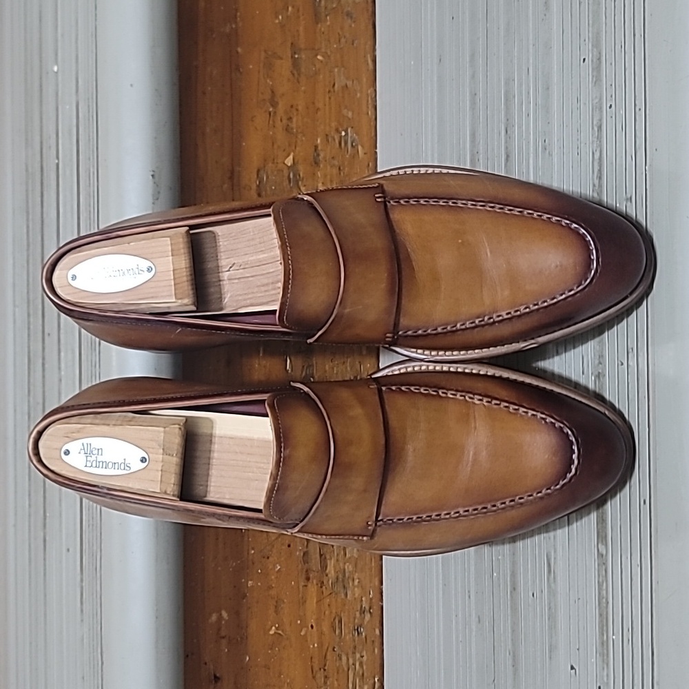Magnanni Mens Brown Leather Loafers 8M. - Picture 3 of 14